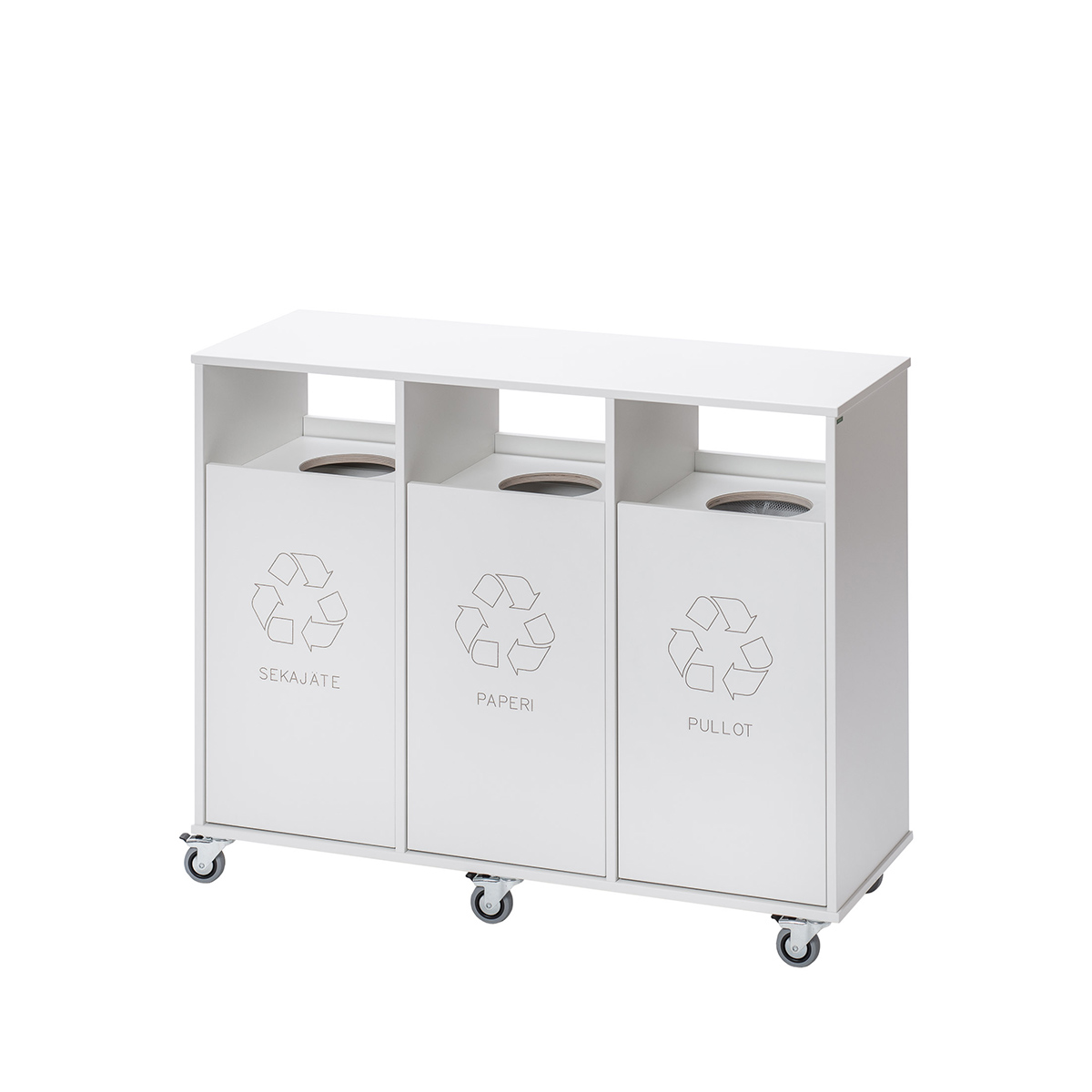 Waste sorting trolleys